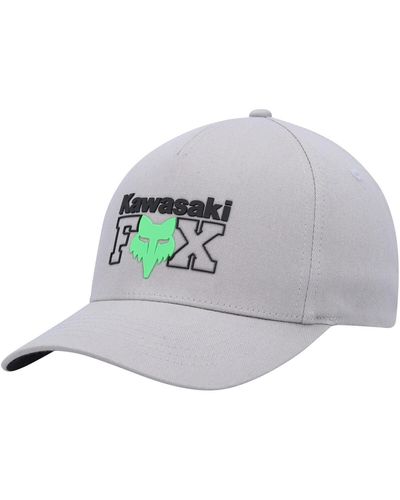 Fox Kawasaki Flex Hat - Gray