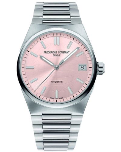 Frederique Constant Swiss Automatic Highlife Stainless Steel Bracelet Watch 34mm - Gray