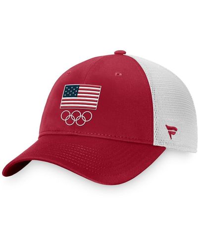 Fanatics Team Usa Adjustable Hat - Red