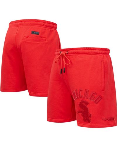 Pro Standard Chicago White Sox Triple Classic Shorts - Red