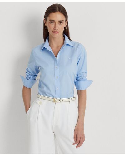 Lauren by Ralph Lauren Non-iron Straight-fit Shirt - Blue