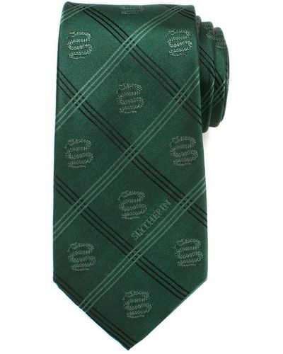 Harry Potter Slytherin Plaid Tie - Green