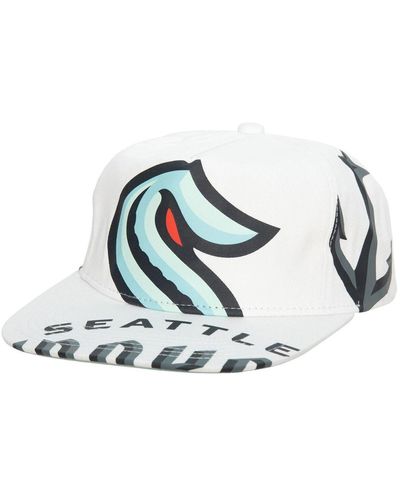 Vancouver Grizzlies Mitchell & Ness Hardwood Classics In Your Face  Deadstock Snapback Hat - White