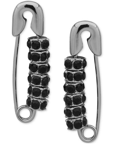 Safety pin 2024 drop earrings