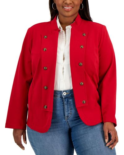 Tommy Hilfiger Military Band Jacket - Red