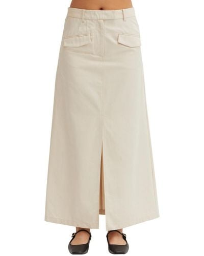 Crescent Yunes Cotton Midi Skirt - Natural