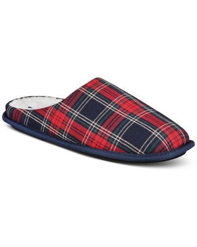 Club Room Holiday Slippers - Red
