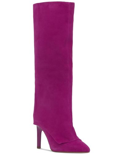 Jessica Simpson Brykia Pointed-toe Over-the-knee Boots - Purple