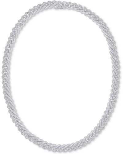Badgley Mischka Lab Grown Diamond Link 17-1/2" Necklace (15 Ct. T.w. - White