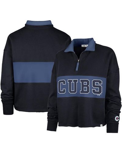 '47 Chicago Cubs City Connect Bae Remi Quarter-zip Jacket - Blue