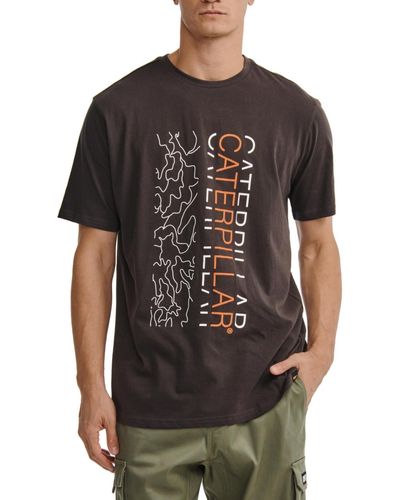 Caterpillar Urban Camo Graphic T-shirt - Black
