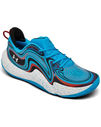 Under Armour Spawn 6 Basketball Sneakers From Finish Line - Blue