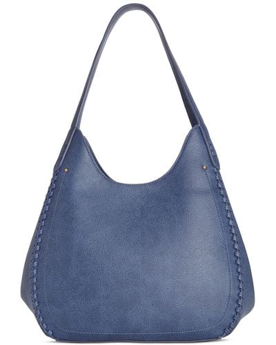 Style & Co. Whip-stitch Soft 4-poster Tote - Blue