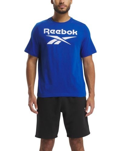 Reebok Identity Big Stacked Logo T-shirt - Blue
