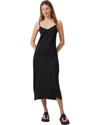 Cotton On Haven Slip Midi Dress - Black
