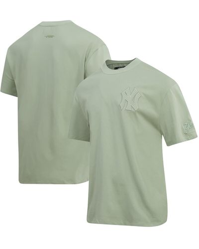 Pro Standard New York Yankees Neutral Cj Dropped Shoulders T-shirt - Green