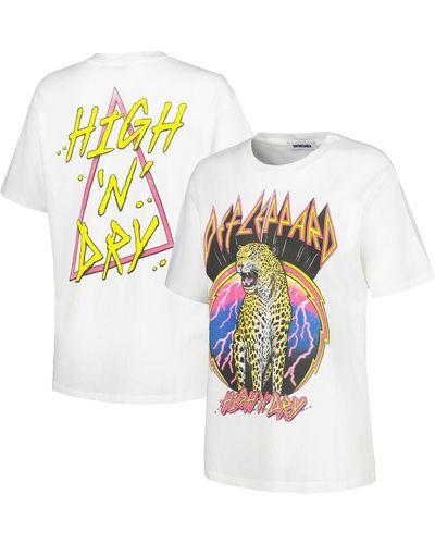 Daydreamer Def Leppard High 'n Dry Graphic T-shirt - White