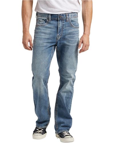 Silver Jeans Co. Craig Easy Fit Bootcut Stretch Jeans - Blue