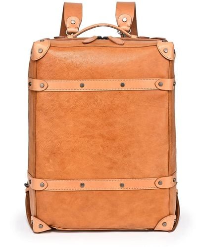 Old Trend Genuine Leather Speedwell Trunk Backpack - Orange
