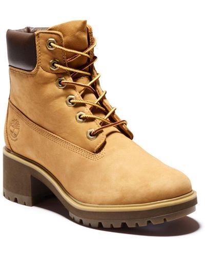 Timberland Kinsley Waterproof Lug Sole Boots From Finish Line - Natural