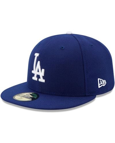 KTZ Los Angeles Dodgers Authentic Collection On Field 59fifty Performance Fitted Hat - Blue