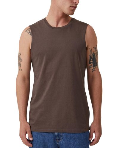 Cotton On Muscle Top - Brown