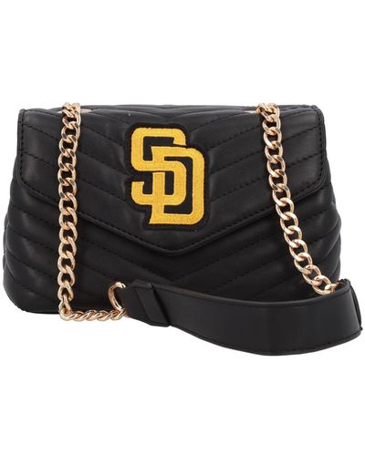 Cuce San Diego Padres Quilted Crossbody Purse - Black