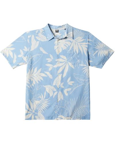 Quiksilver Last Island Short Sleeves Shirt - Blue