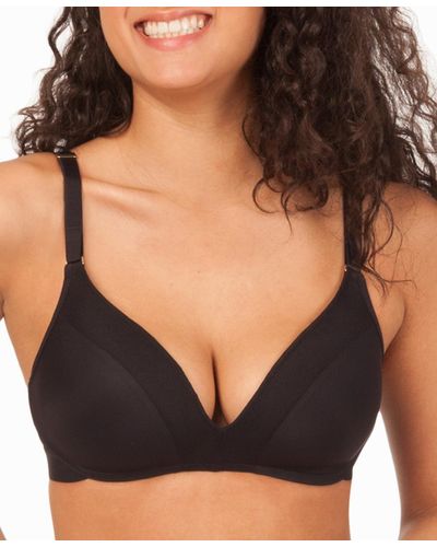 Lively The No-wire Print Push-up Bra - Black