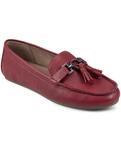 Aerosoles Deanna Driving Style Loafers - Red