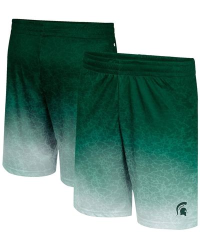 Colosseum Athletics Michigan State Spartans Walter Shorts - Green
