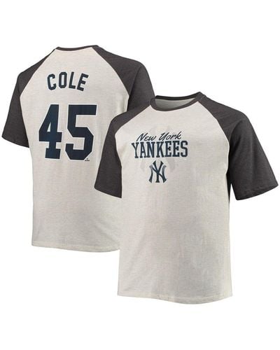 Profile Heather Charcoal New York Yankees Big And Tall Arch Over Logo Tank  Top in Gray for Men