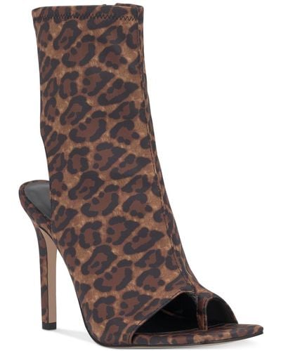 Jessica Simpson Ozoria Slingback Thong Dress Boots - Brown