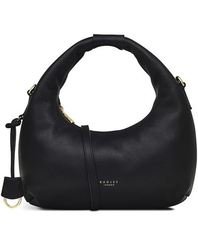 Radley Charles Street Small Leather Zip Top Grab Bag - Black