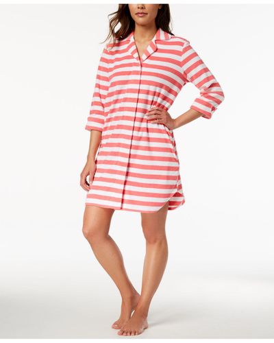 Charter Club Snap Front Terry Robe, Created For Macy's - Pink