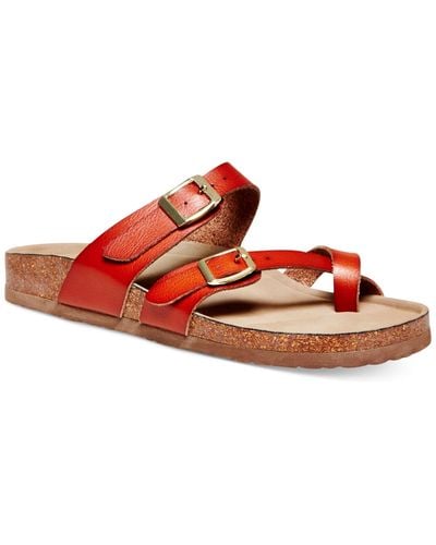 Madden Girl Bryceee Footbed Sandals - Red