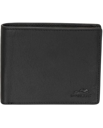 Mancini Buffalo Rfid Secure Wallet - Black