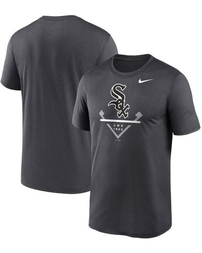 Nike Chicago White Sox Big And Tall Icon Legend Performance T-shirt - Gray