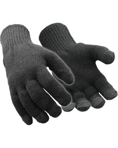 Refrigiwear Warm Dual Layer Thermal Lined Touchscreen Compatible Gloves - Black