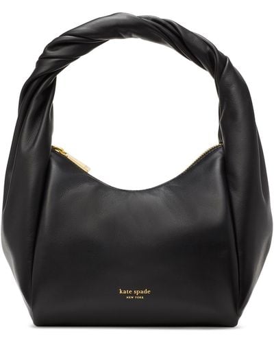 Kate Spade Twirl Leather Top Handle Bag - Black