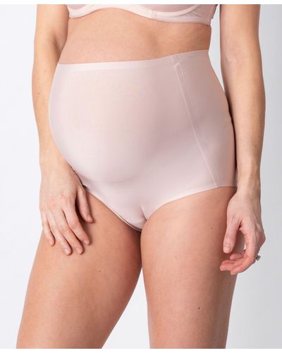 Seraphine No Vpl Over Bump Maternity Panties – Twin Pack - Pink