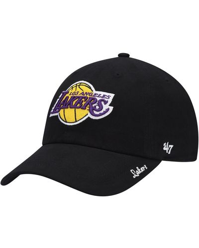 '47 Los Angeles Lakers Miata Clean Up Logo Adjustable Hat - Black