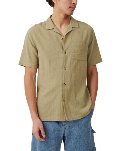 Cotton On Riviera Short Sleeve Shirt - Green