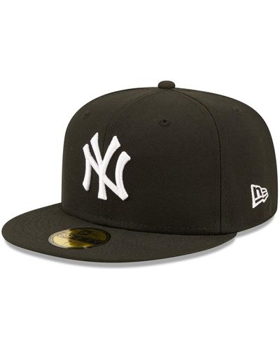 KTZ New York Yankees Team Logo 59fifty Fitted Hat - Black