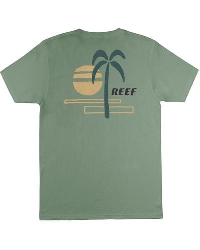 Reef Fletcher Short Sleeve T-shirt - Green