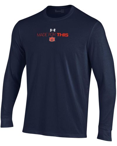 Under Armour Saint Mary's Gaels 2024 On Court Bench Unity Long Sleeve T-shirt - Blue