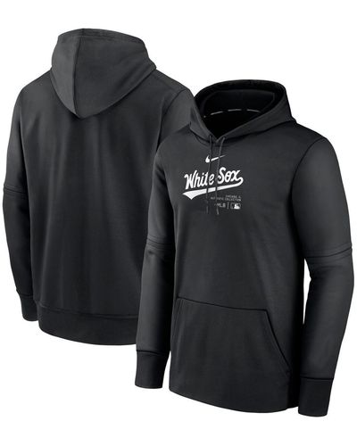 Nike Los Angeles Dodgers Authentic Collection Practice Performance Pullover Hoodie - Black