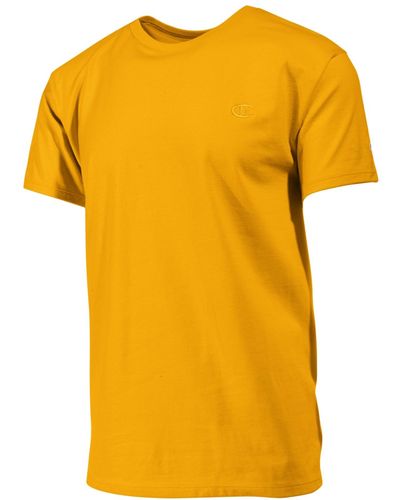 Champion Men's Cotton Jersey T-shirt - Yellow