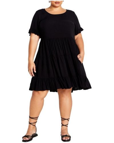 City Chic Plus Size Nikki Dress - Black