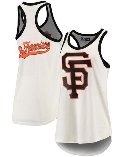 G-III 4Her by Carl Banks San Francisco Giants Tater Racerback Tank Top - White